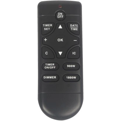 EL Fuego Elektrowandkamin Aarau Oval Schwarz 1,8 KW – Bild 14