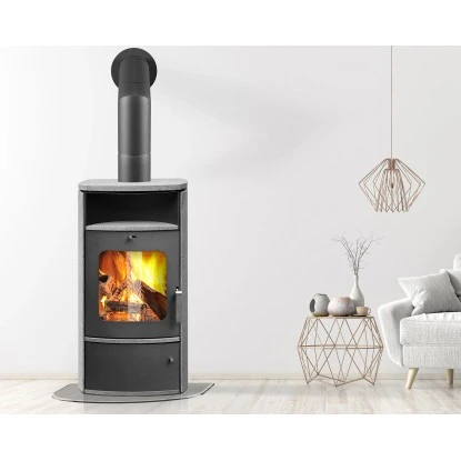 Accente Dauerbrand Kaminofen Montreal 2.0 Naturstein Grau 6 KW Mit Automatik – Bild 3