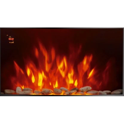 EL Fuego Elektrokamin Zürich Schwarz LED-Beleuchtung Dimmbar 2 KW – Bild 6