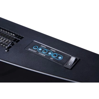 EL Fuego Elektrokamin Zürich Schwarz LED-Beleuchtung Dimmbar 2 KW – Bild 10