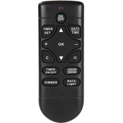 EL Fuego Elektrokamin Zürich Schwarz LED-Beleuchtung Dimmbar 2 KW – Bild 11