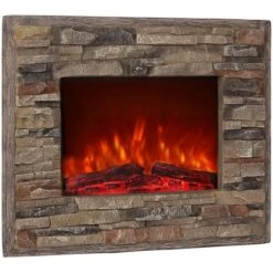 El Fuego LED-Elektrokamin Florenz Steinoptik 0,9/1,8 KW