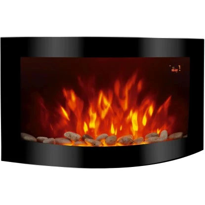 El Fuego Elektrokamin Davos (Zürich 2.0) Schwarz LED-Beleuchtung Dimmbar 2 KW – Bild 7