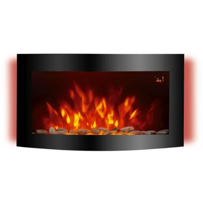 El Fuego Elektrokamin Davos (Zürich 2.0) Schwarz LED-Beleuchtung Dimmbar 2 KW – Bild 2