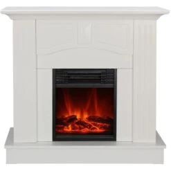 El Fuego Elektrokamin Malmö Weiß 900/1800 W Regelbar